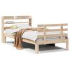 vidaXL Bed Frame with Headboard without Mattress 100x200 cm