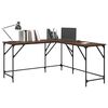 vidaXL Desk Brown Oak 149x149x75 cm Engineered Wood