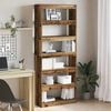 vidaXL Book Cabinet Old Wood 80 x 30 x 198 cm Engineered Wood