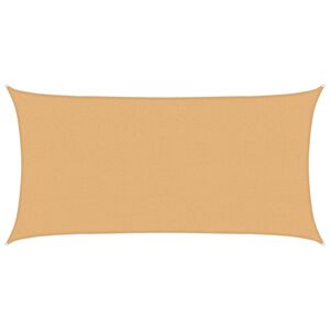 vidaXL Sunshade Sail Sand 2 x 6 m HDPE