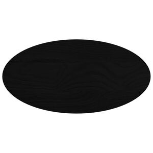 vidaXL Table Top Dark Brown 80x40x2 cm Solid Wood Oak Oval