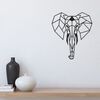 Homemania Wall Decoration Elephant 45x52 cm Steel Black