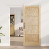 vidaXL Sliding Door ORKDAL Brown 86 x 198.5 cm Solid Pine Wood