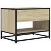 vidaXL TV Cabinet Sonoma Oak 61x40x46 cm Engineered Wood and Metal