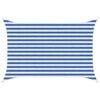 vidaXL Sunshade Sail 2 x 3 m HDPE Rectangular Blue and White