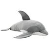 vidaXL Dolphin Cuddly Toy Plush Grey