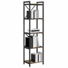 vidaXL Bookshelf Smoked Oak 40 x 30 x 155 cm Engineered Wood