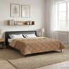 vidaXL Full Year Duvet Taupe 200 x 220 cm Microfiber and Teddy fleece