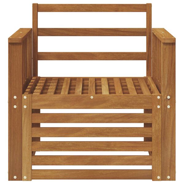vidaXL Outdoor Sofa Set Natural 71 x 63 x 73 cm Solid Acacia Wood