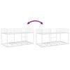vidaXL Bunk Bed without Mattress White 100x200 cm Steel