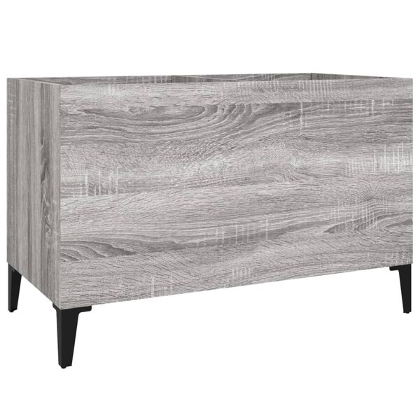 vidaXL Record Cabinet Grey Sonoma 74.5x38x48 cm Engineered Wood