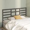 vidaXL Bed Headboard Grey 206x4x104 cm Solid Wood Pine