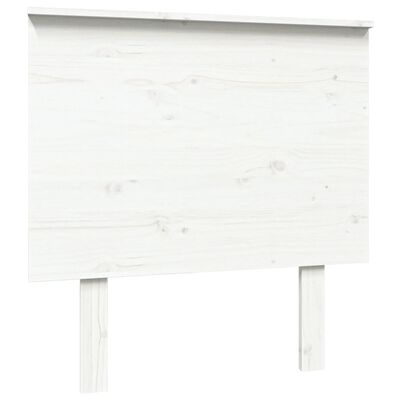 vidaXL Bed Headboard White 79x6x82.5 cm Solid Wood Pine