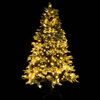 vidaXL Pre-lit Christmas Tree with Pine Cones Green 195 cm PVC&PE