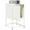 vidaXL Bedside Cabinets 2 pcs White 36x39x60.5 cm Steel