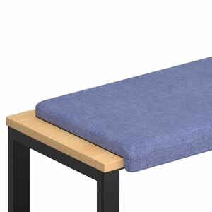 vidaXL Bench Cushion Fabric Jeans Blue Depth 35 cm