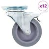 vidaXL 12 pcs Swivel Casters 75 mm
