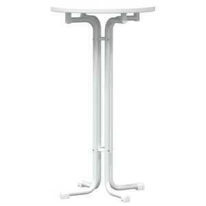 vidaXL Bar Table White &Oslash;60x110 cm Engineered Wood and Steel