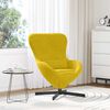 vidaXL Egg Chair Yellow 63 x 73 x 90 cm Velvet