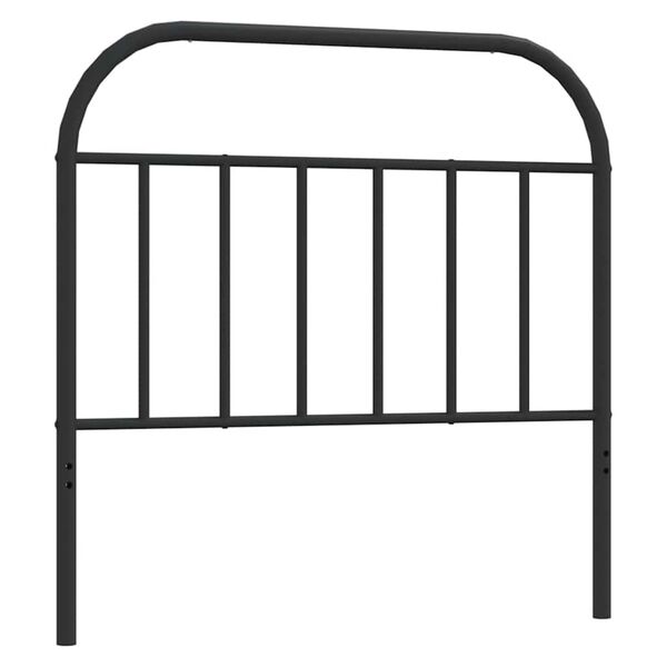 vidaXL Metal Headboard Black 100 cm