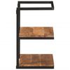 vidaXL Wall Shelf 40x30x50 cm Solid Wood Acacia and Iron