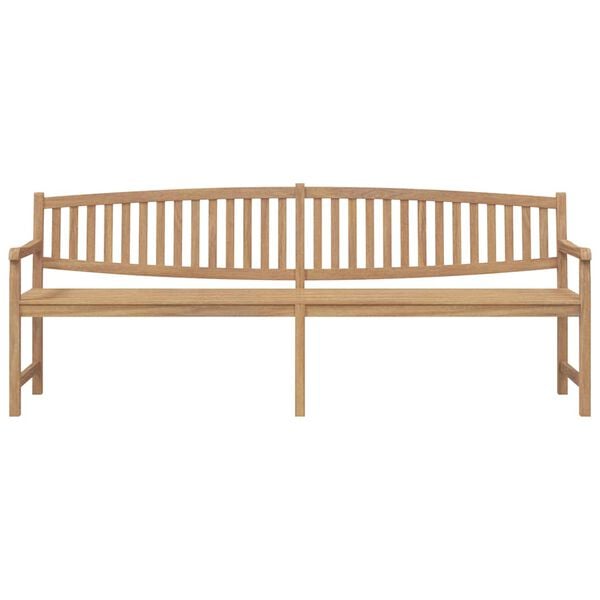 vidaXL Garden Bench 228x59.5x90 cm Solid Teak Wood