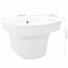 vidaXL Basin White 50 x 45 x 41 cm Glazed Ceramic