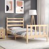 vidaXL Bed Frame without Mattress 90x200 cm Solid Wood Pine