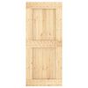 vidaXL Sliding Door with Hardware Set 90x210 cm Solid Wood Pine