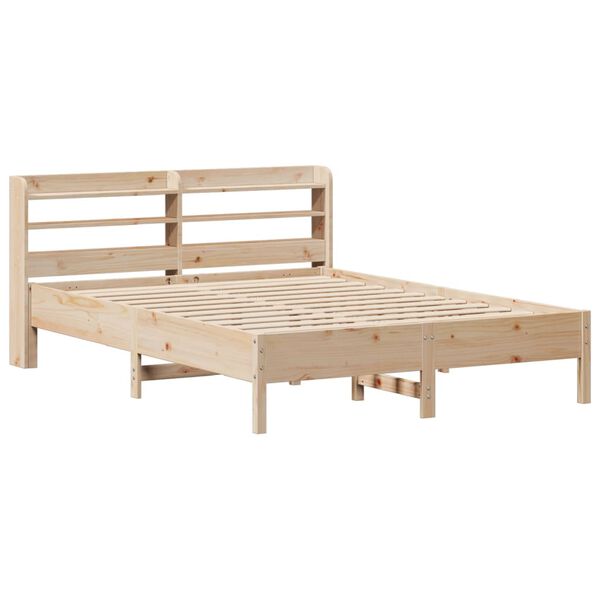 vidaXL Bed Frame without Mattress 140x190 cm Solid Wood Pine