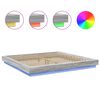 vidaXL Bed Frame with LED Lights without Mattress Grey Sonoma 180x200cm