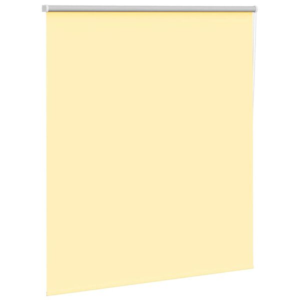 vidaXL Roller Blind Blackout Yellow 140x175 cm Fabric Width 136.6 cm Polyester