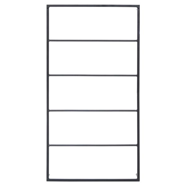 vidaXL Towel Rack Black 60x10x116 cm Steel