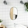 vidaXL Wall Mirror Black 50x35 cm