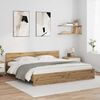 vidaXL Bed Frame Artisan Oak 180 x 200 cm Engineered Wood