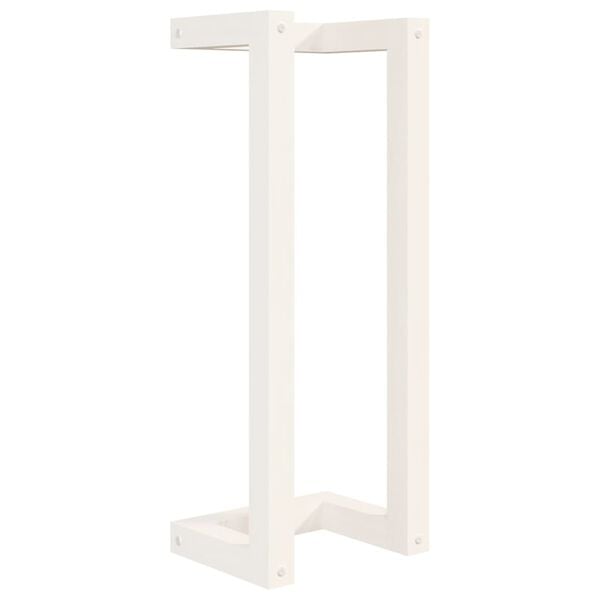 vidaXL Towel Rack White 23x18x60 cm Solid Wood Pine