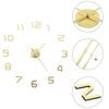 vidaXL 3d Wall Clock | High gloss gold | EVA (ethylene-vinyl acetate) | XXL