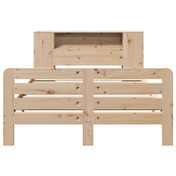 vidaXL Bed Frame without Mattress 135x190 cm Double Solid Wood Pine