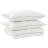 vidaXL Duvet and Pillow Set 3 pcs 155x220 cm Summer 200 GSM Wool White