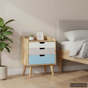 vidaXL Bedside Cabinet 47x35x63 cm Solid Mango Wood