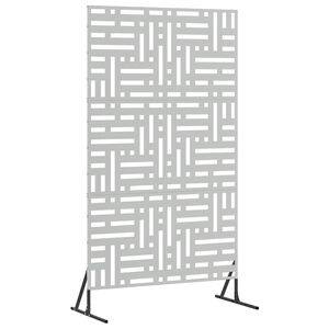 vidaXL Privacy Screen 100 x 50 x 180 cm Galvanised Steel Silver