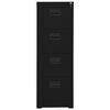 vidaXL Filing Cabinet Black 46x62x133 cm Steel