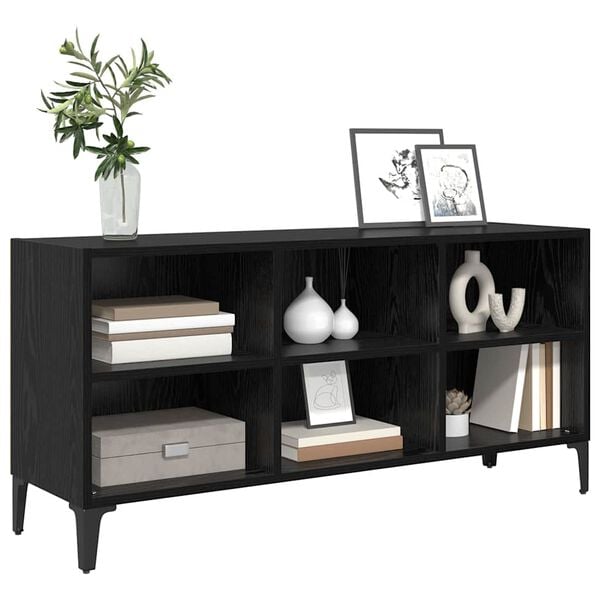 vidaXL TV Cabinet Set Black 103.5 x 30 x 50 cm Engineered Wood