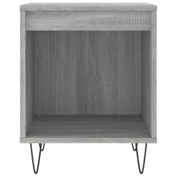 vidaXL Bedside Cabinet Grey Sonoma 40x35x50 cm Engineered Wood