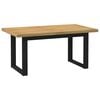 vidaXL Dining Table NOAIN U-Shaped Legs 160x90x75 cm Solid Wood Pine