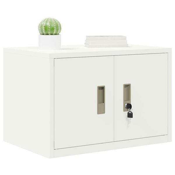 vidaXL Storage Cabinet White 60 x 40 x 40 cm Cold-Rolled Steel