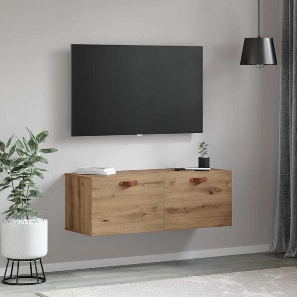 vidaXL Wall-Mounted Cabinet Artisan Oak 100 x 36.5 x 35 cm
