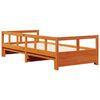 vidaXL Daybed without Mattress Wax Brown 90x200 cm Solid Wood Pine
