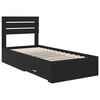 vidaXL Bed Frame with Drawer with Headboard Manual Engineered Wood
