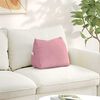 vidaXL Back Pillow Pink 45 x 20 x 35 cm Corduroy Fabric
